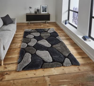 Neasden Rug Grey/Cobalt